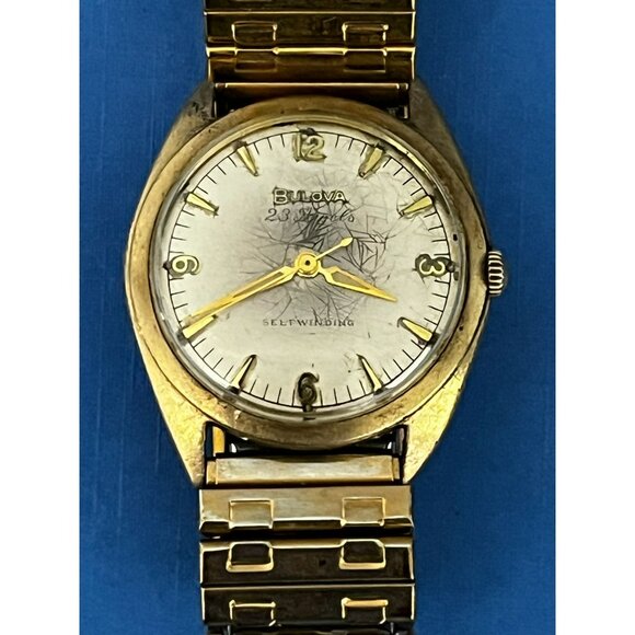 Vintage 1961 Bulova Watch 23 jewel selfwinding M1 gold tone